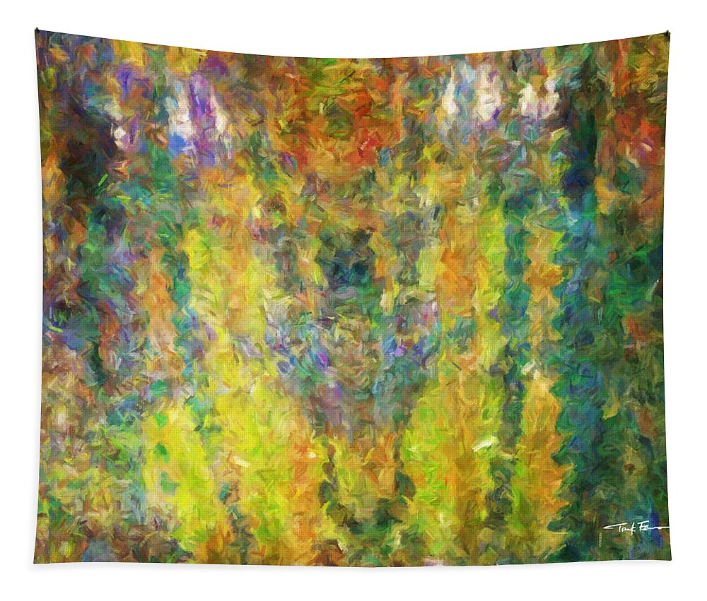 Modern Art Tapestry featuring the painting Zentrance by Trask Ferrero