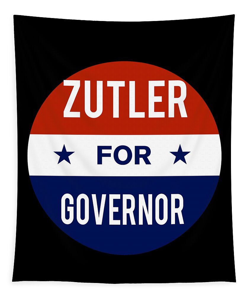 Election Tapestry featuring the digital art Zutler For Governor by Flippin Sweet Gear