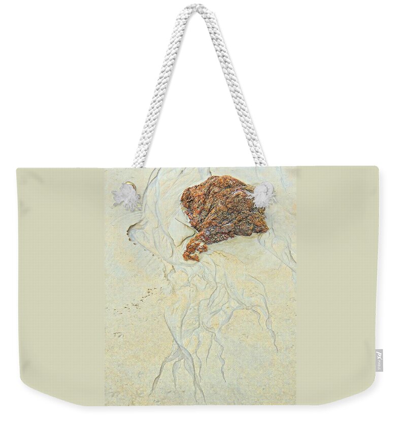 Beachscape Weekender Tote Bag featuring the photograph Beach Sand 2 by Marcia Lee Jones