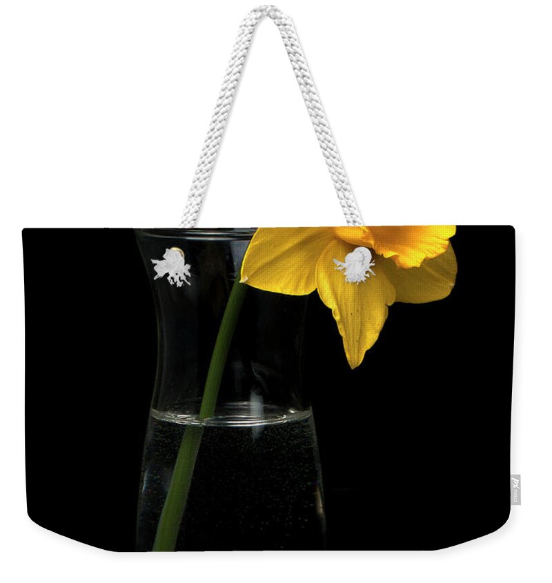 Natural Weekender Tote Bag featuring the photograph Daffodil by Ron Roberts