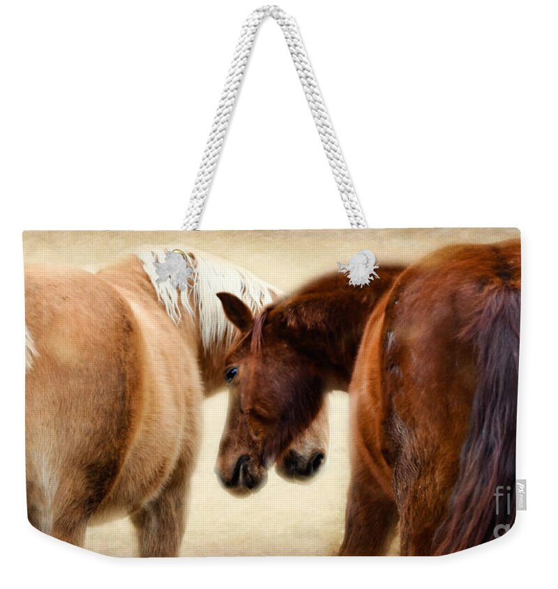 Landscape Weekender Tote Bag featuring the photograph The Love Dance by Peggy Franz