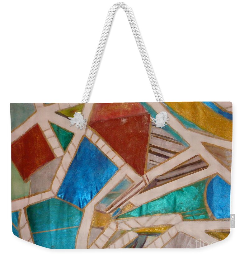 Land Scape Weekender Tote Bag featuring the painting Tuscany Sienna by Fereshteh Stoecklein