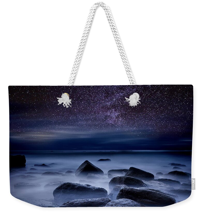 Night Weekender Tote Bag featuring the photograph Where dreams begin by Jorge Maia