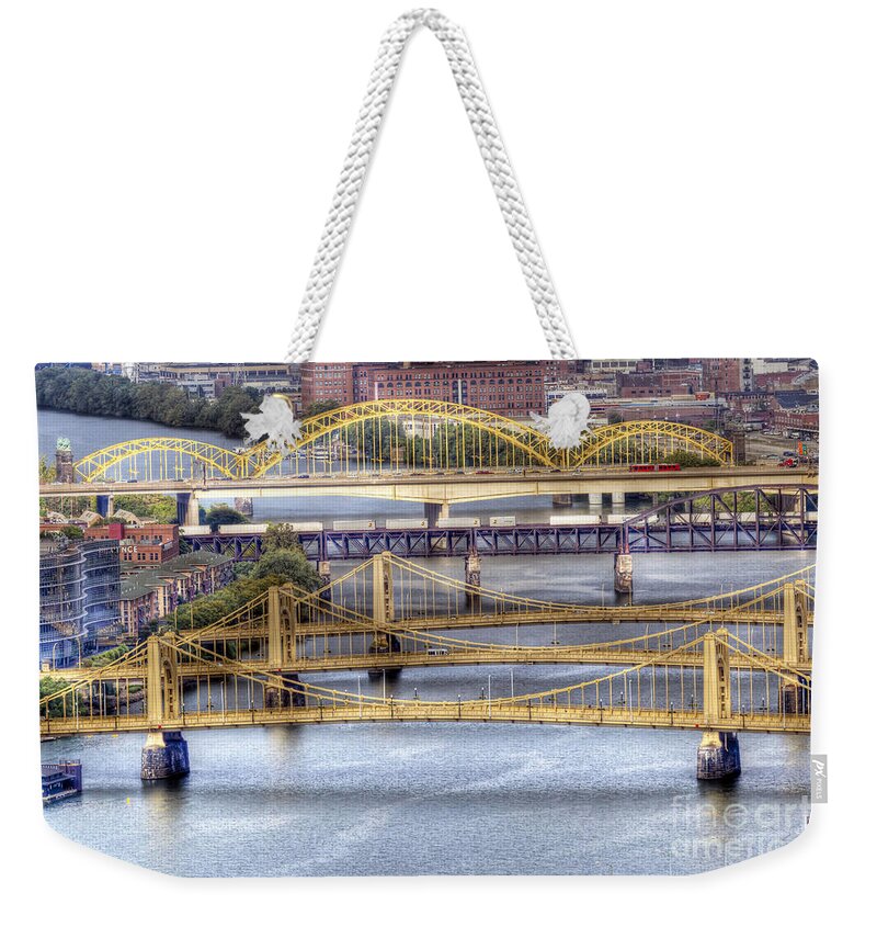 Pittsburgh Weekender Tote Bag featuring the photograph 0307 Pittsburgh 8 by Steve Sturgill