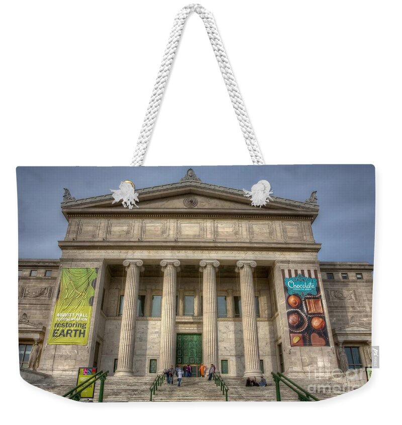 Architecture Weekender Tote Bag featuring the photograph 0446 Field Museum Chicago by Steve Sturgill