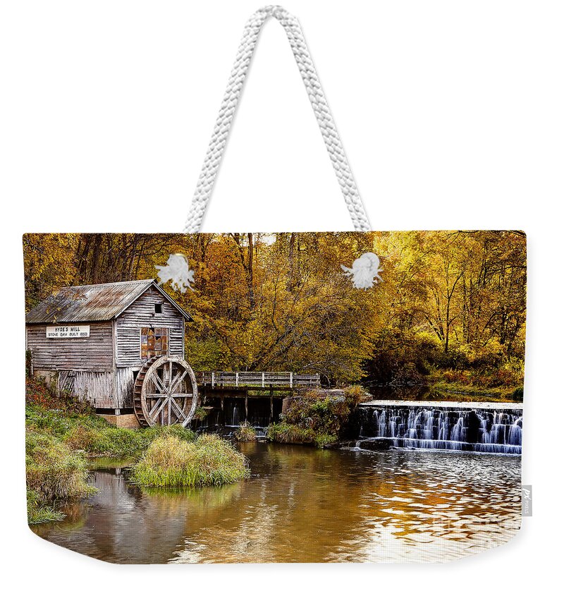 Hyde Weekender Tote Bag featuring the photograph 0722 Hyde's Mill by Steve Sturgill