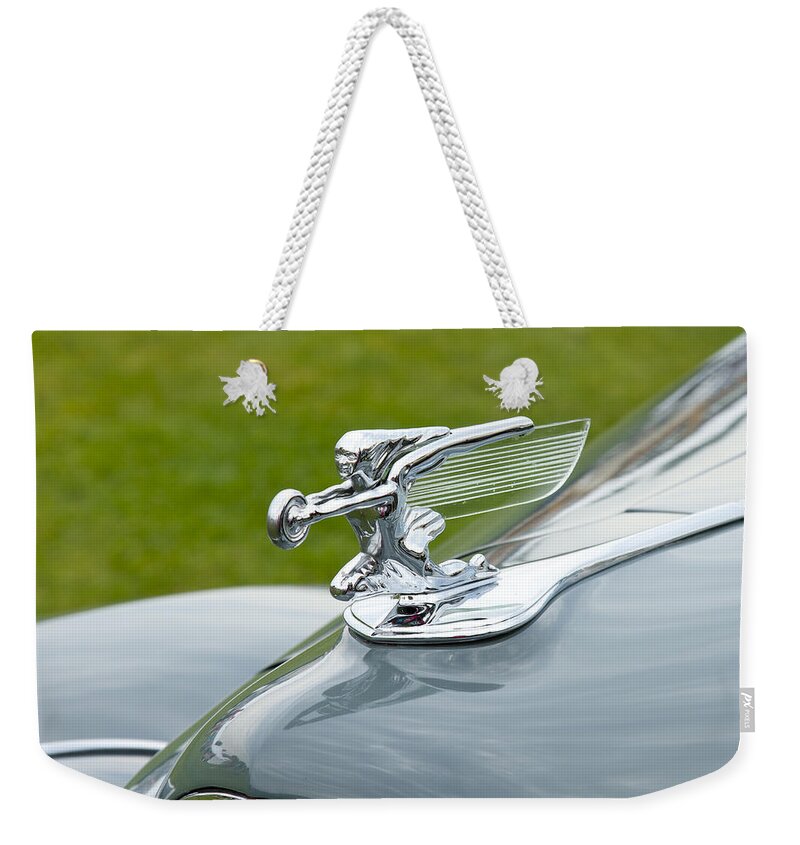 Glenmoor Weekender Tote Bag featuring the photograph 1940 Packard by Jack R Perry