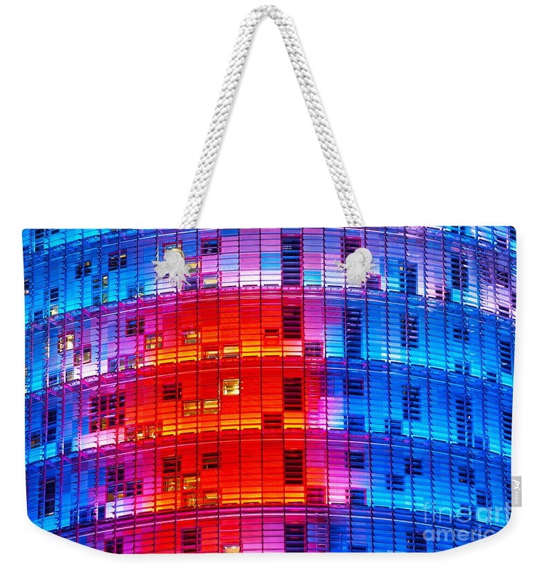 Agbar Weekender Tote Bag featuring the photograph Agbar Tower - Barcelona #1 by Luciano Mortula