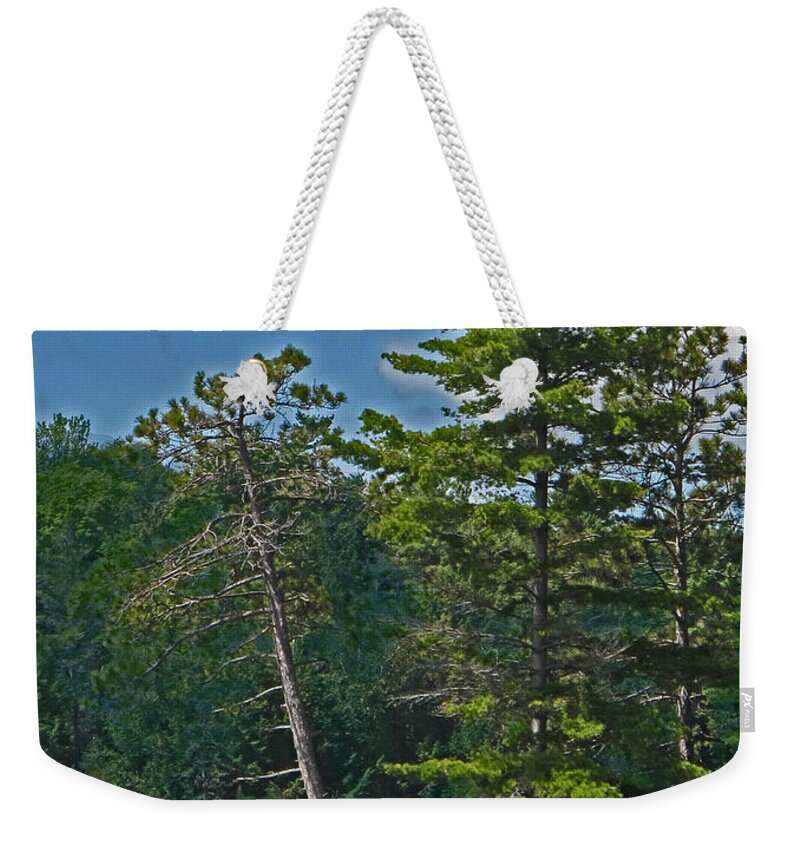 Manitoulin Weekender Tote Bag featuring the photograph Away From It All #1 by Ian MacDonald