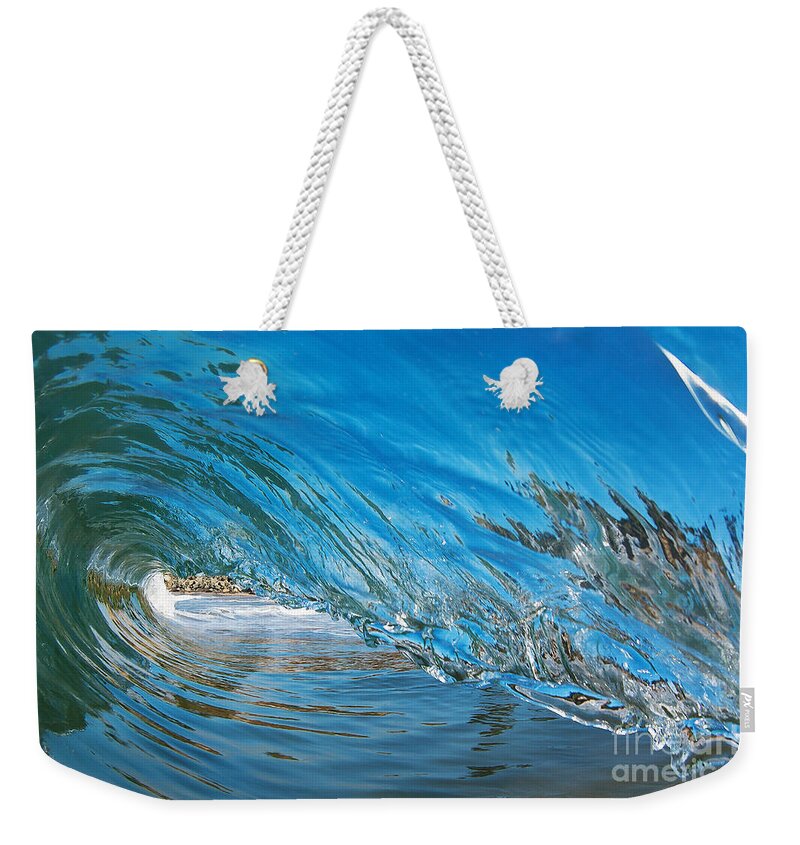 California Weekender Tote Bag featuring the photograph Blue Glass #1 by Paul Topp