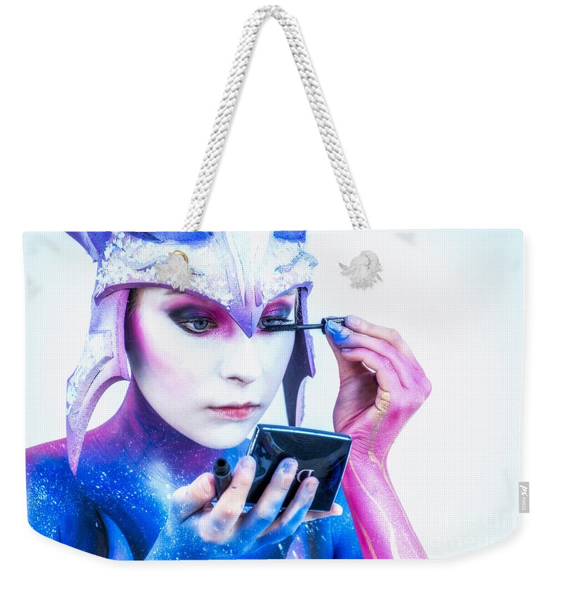 Activity Weekender Tote Bag featuring the photograph Bodypainting by Traven Milovich