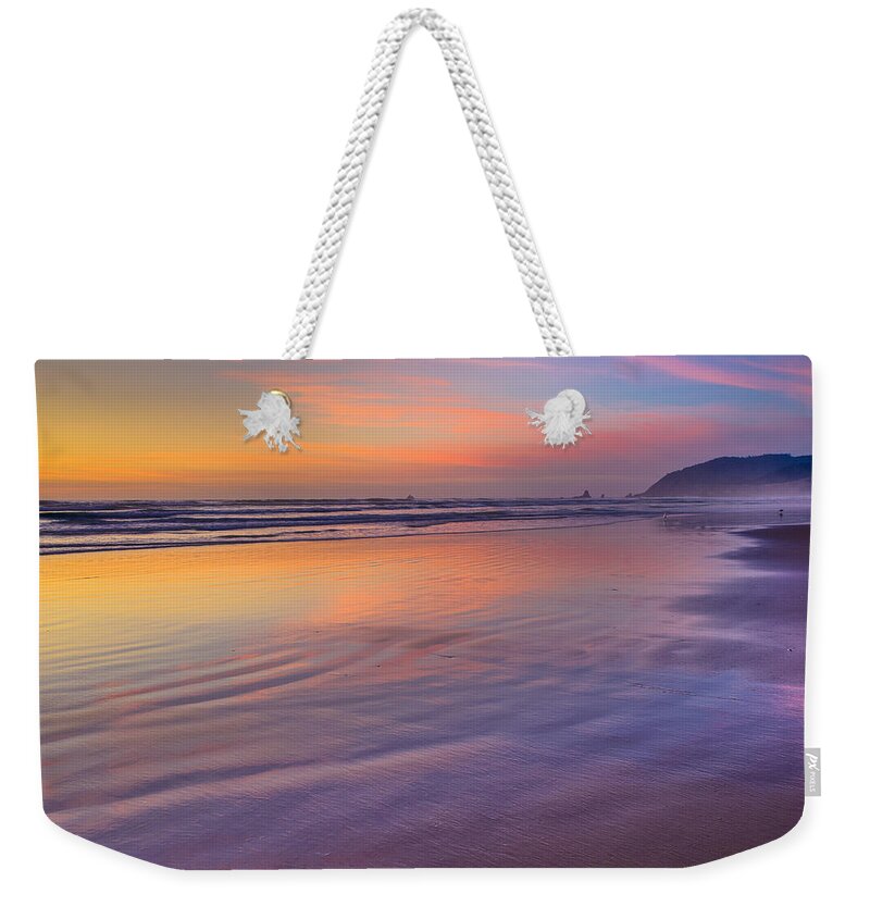 Cannon Beach Weekender Tote Bag featuring the photograph Cannon Beach Sunset by Adam Mateo Fierro