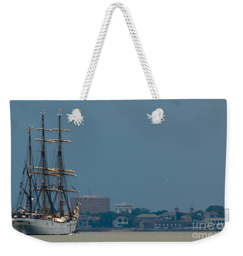 Uscgc Eagle (wix-327) Weekender Tote Bag featuring the photograph USCGC Eagle WIX-327 by Dale Powell