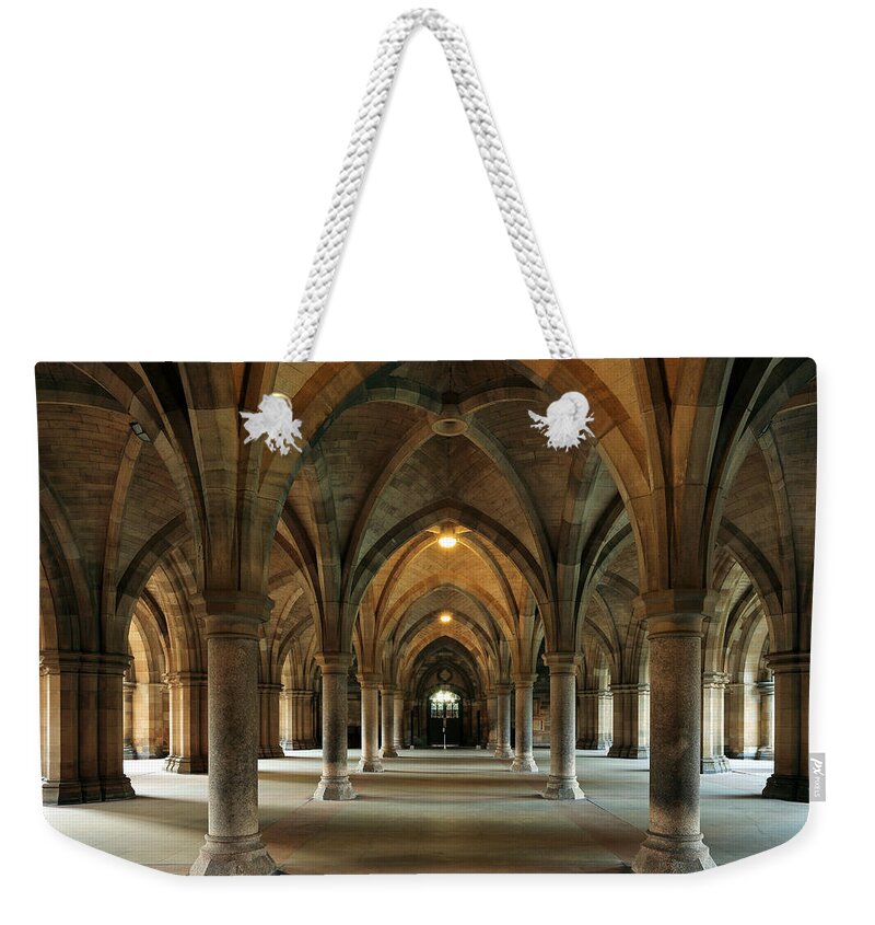 University Of Glasgow Weekender Tote Bag featuring the photograph Cloisters #2 by Grant Glendinning