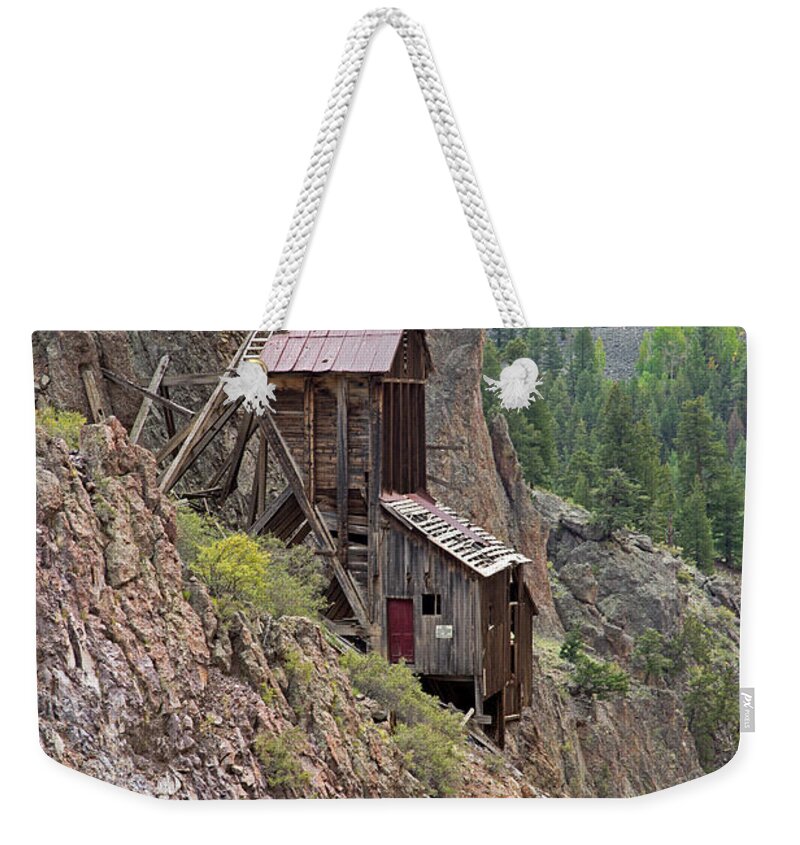 Bachelor Historic Tour Weekender Tote Bag featuring the photograph Commodore Mine on the Bachelor Historic Tour #1 by Fred Stearns