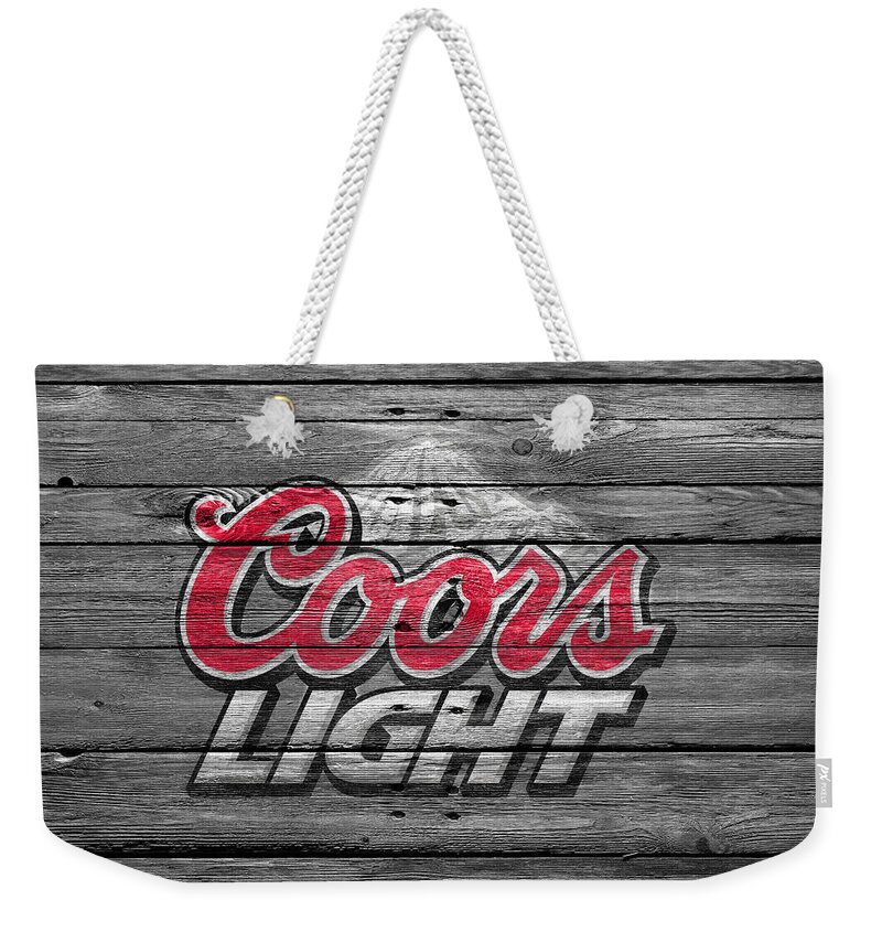 Coors Light Weekender Tote Bag featuring the photograph Coors Light by Joe Hamilton