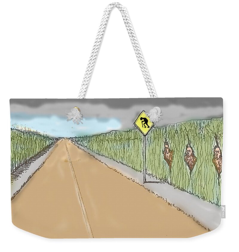  Weekender Tote Bag featuring the digital art Coots Crossing #1 by R Allen Swezey