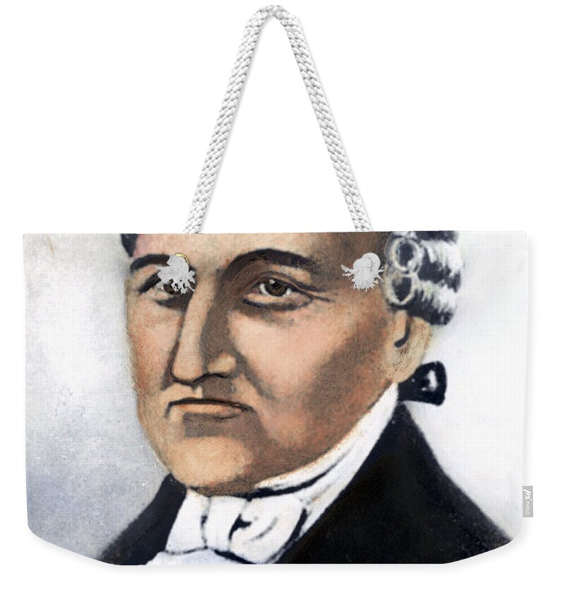 18th Century Weekender Tote Bag featuring the painting David Brearley (1745-1790) #1 by Granger