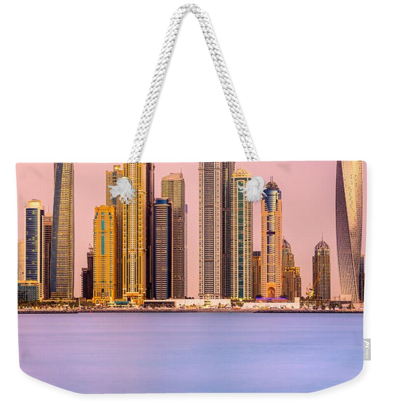 Dubai Weekender Tote Bag featuring the photograph Dubai Marina - UAE #1 by Luciano Mortula