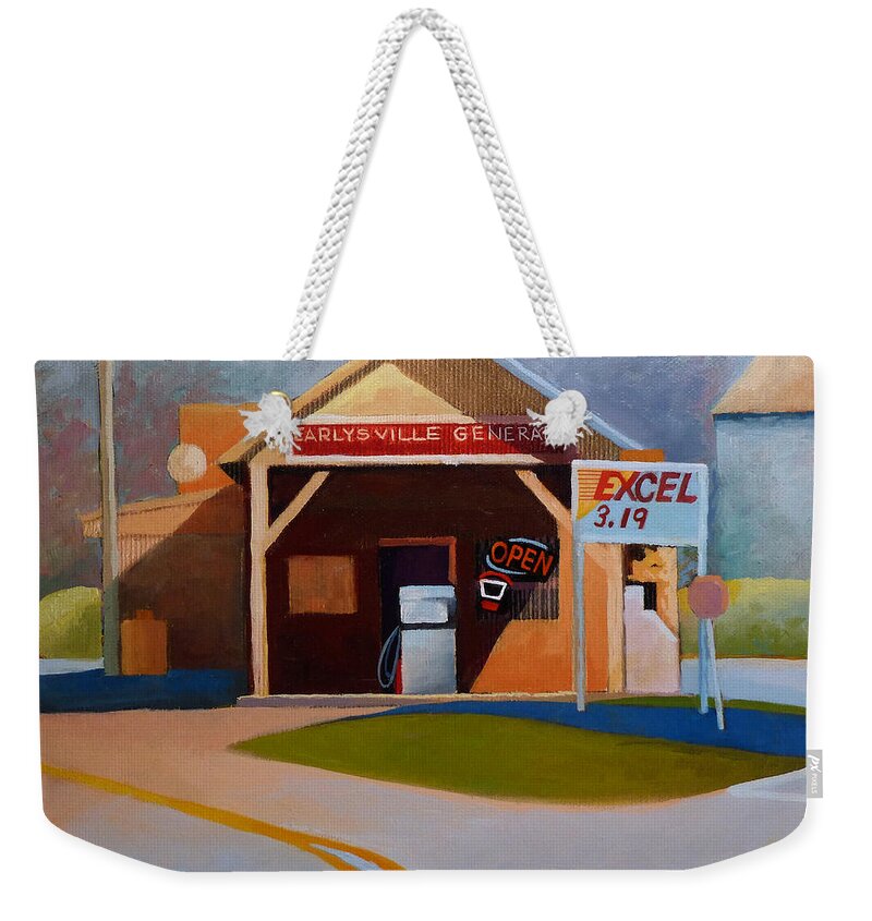 Earlysville Weekender Tote Bag featuring the painting Earlysville General Store No. 2 #2 by Catherine Twomey