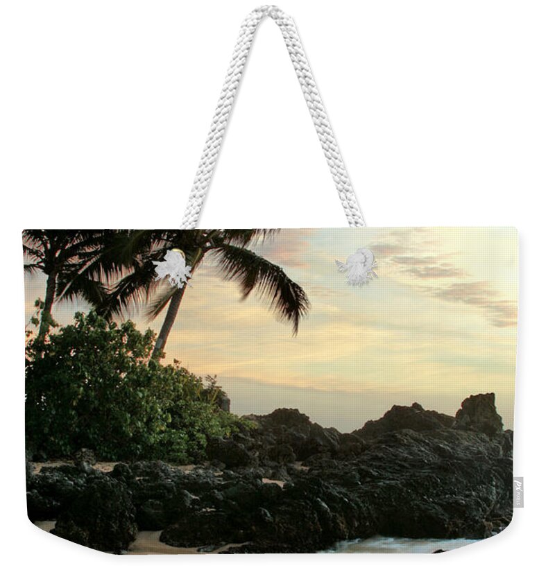 Aloha Weekender Tote Bag featuring the photograph Edge of the Sea by Sharon Mau