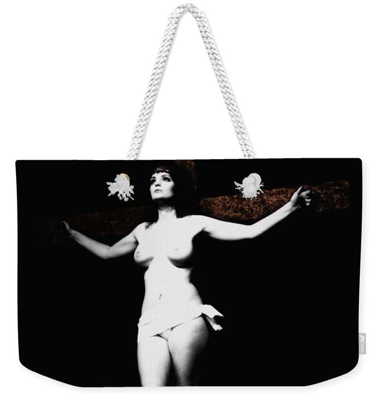 Crucifix Weekender Tote Bag featuring the photograph Experimental Crucifix I #1 by Ramon Martinez
