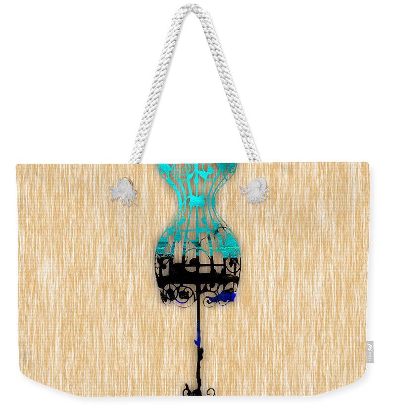 Fashion Weekender Tote Bag featuring the mixed media Fashion #1 by Marvin Blaine