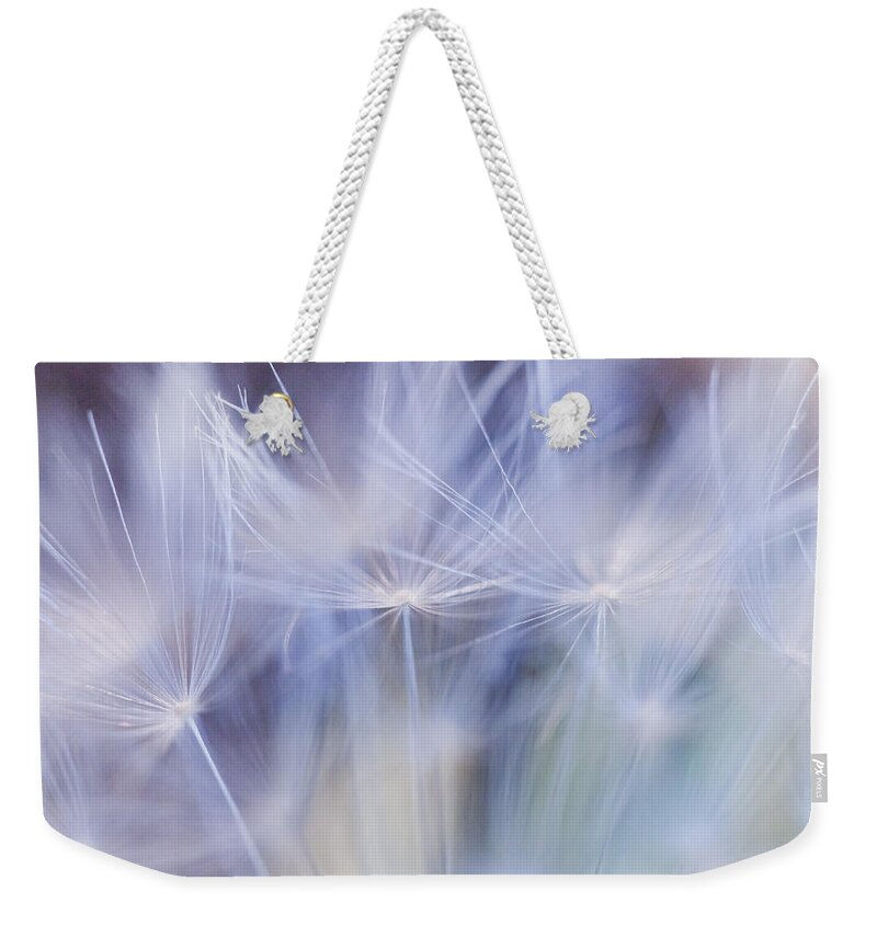 Dandelion Weekender Tote Bag featuring the photograph Fluffy #2 by Alexander Fedin