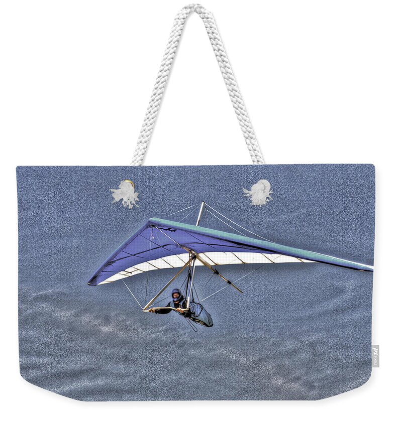 Beach Weekender Tote Bag featuring the photograph Flying #1 by SC Heffner
