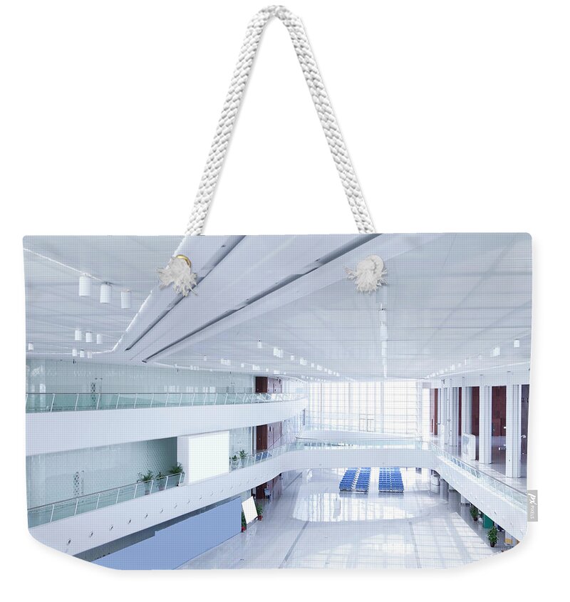 Corporate Business Weekender Tote Bag featuring the photograph Futuristic Office Building #1 by Beijingstory