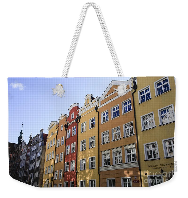 City Life Weekender Tote Bag featuring the photograph Gdansk Poland 1 #1 by Vladi Alon