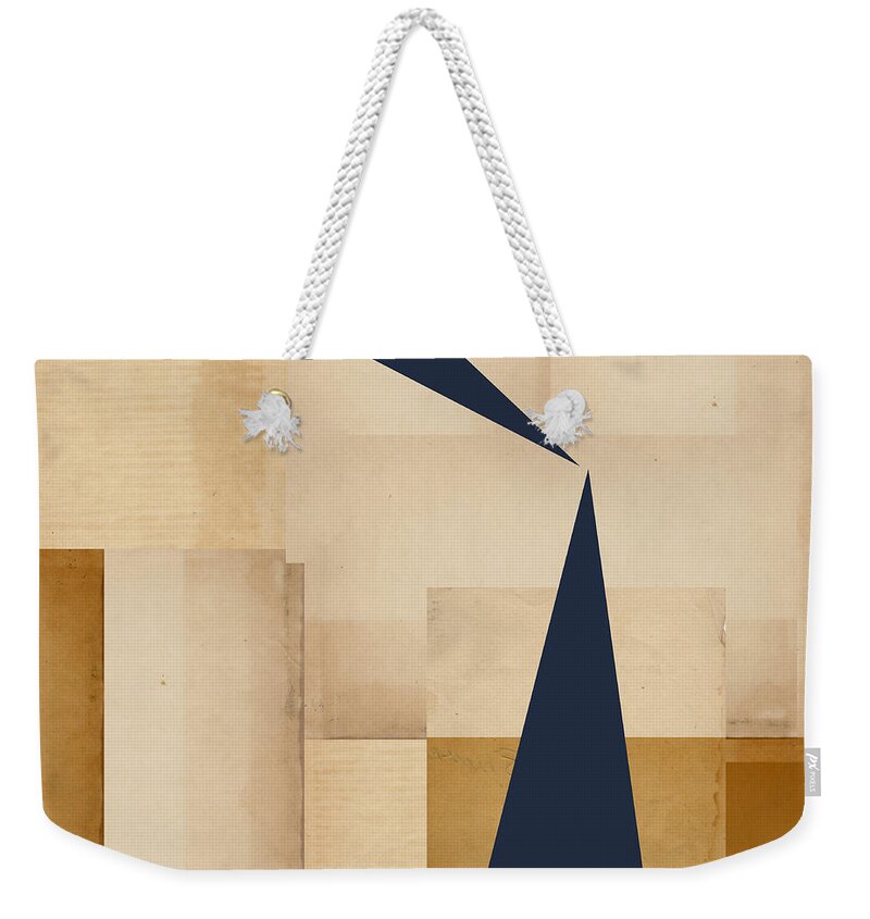 Geometry Weekender Tote Bag featuring the photograph Geometry Indigo Number 5 #1 by Carol Leigh