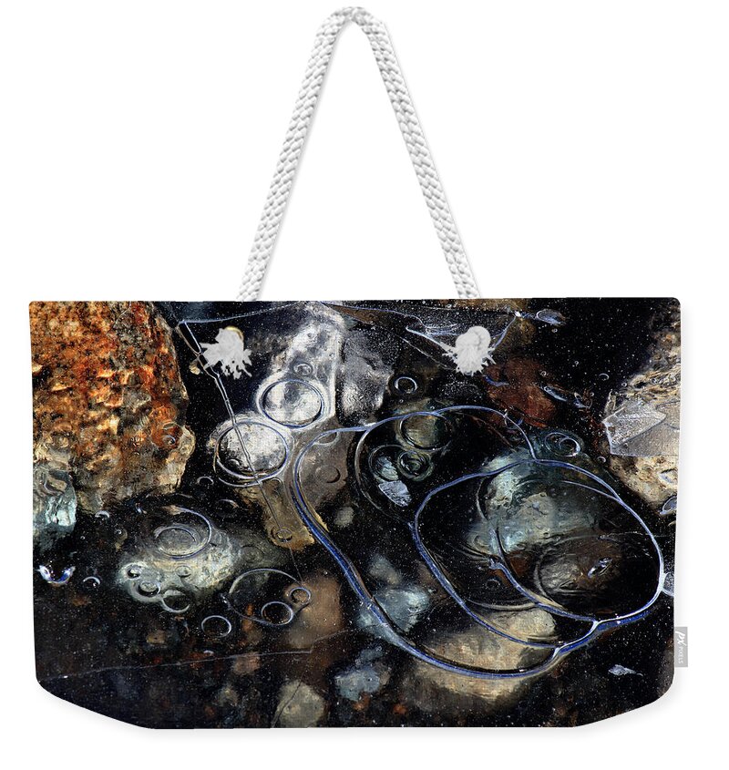 Ice Weekender Tote Bag featuring the photograph Hard Water #1 by Randy Hall