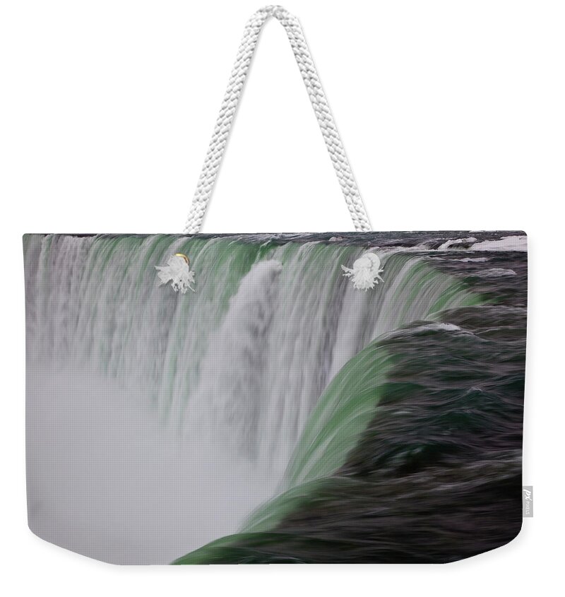 Scenics Weekender Tote Bag featuring the photograph Horseshoe Falls Section Of Niagara #1 by Richard I'anson