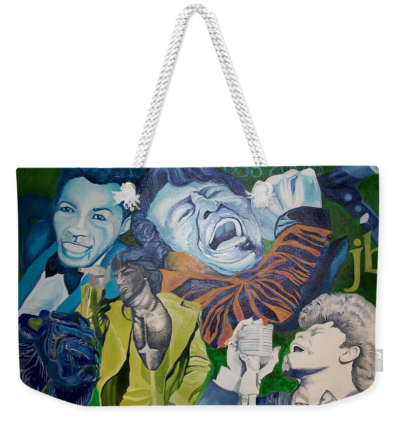  Weekender Tote Bag featuring the painting jb by Femme Blaicasso