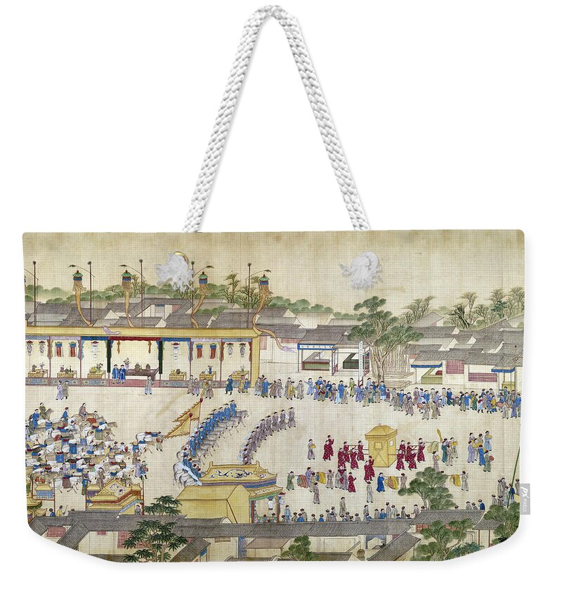 18th Century Weekender Tote Bag featuring the painting K'ang-hsi (1654-1722) #1 by Granger