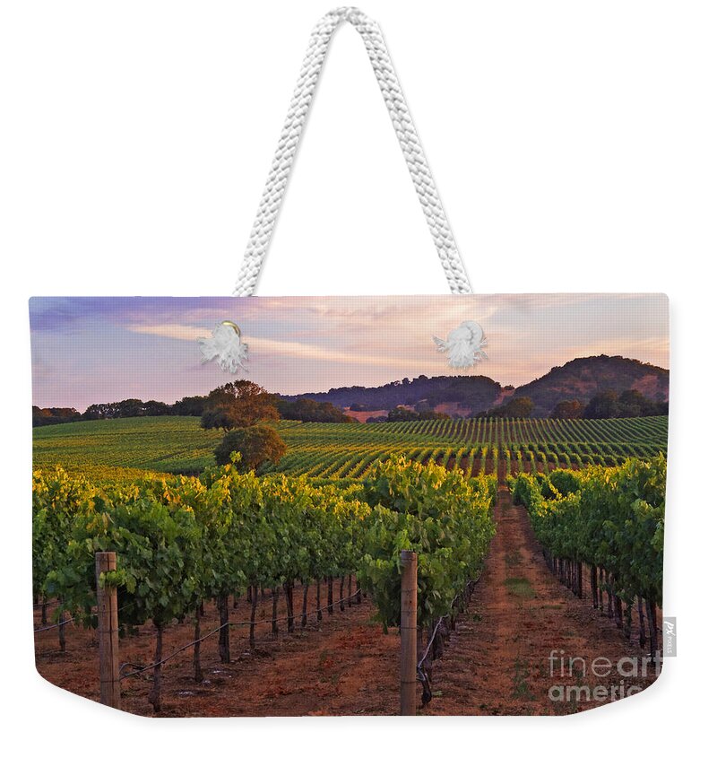 Calistoga Weekender Tote Bag featuring the photograph Knight's Valley Summer Solstice by Charlene Mitchell