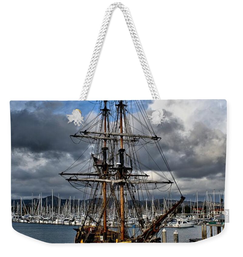 History Weekender Tote Bag featuring the photograph Lady Washington #1 by Michael Gordon
