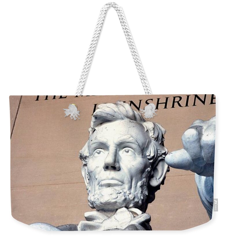 Washington Weekender Tote Bag featuring the photograph Lincoln Memorial #1 by Kenny Glover