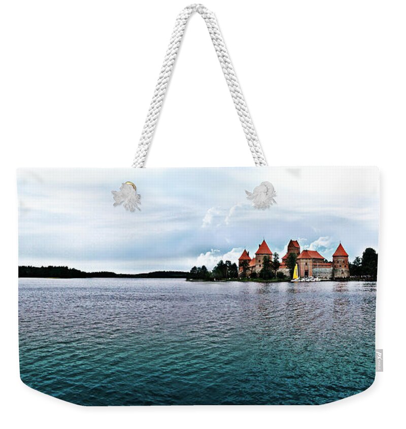Photo Weekender Tote Bag featuring the photograph Lithuanian Castle by Kate Black