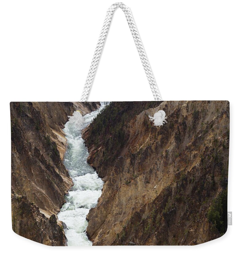 530454 Weekender Tote Bag featuring the photograph Lower Falls In Grand Canyon Of #1 by Duncan Usher