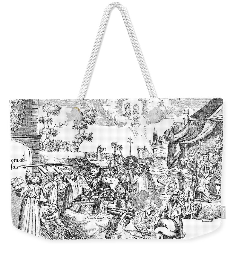1517 Weekender Tote Bag featuring the painting Luther Anniversary, 1617 #1 by Granger
