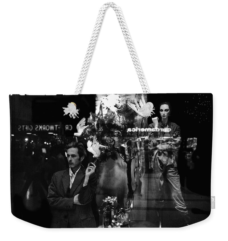 Marty Smith Store Window El Con Shopping Mall Tucson Arizona 1984 Weekender Tote Bag featuring the photograph Marty Smith Store Window El Con Shopping Mall Tucson Arizona 1984 #3 by David Lee Guss