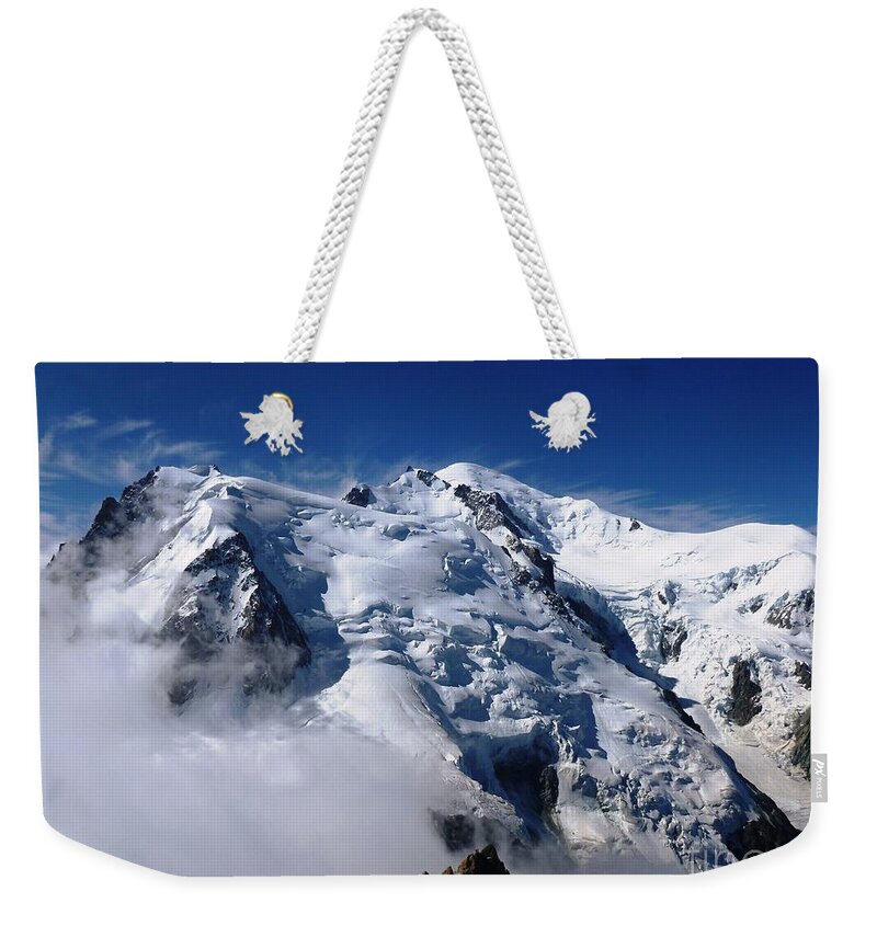 Mountain Weekender Tote Bag featuring the photograph Mont Blanc - France #1 by Cristina Stefan