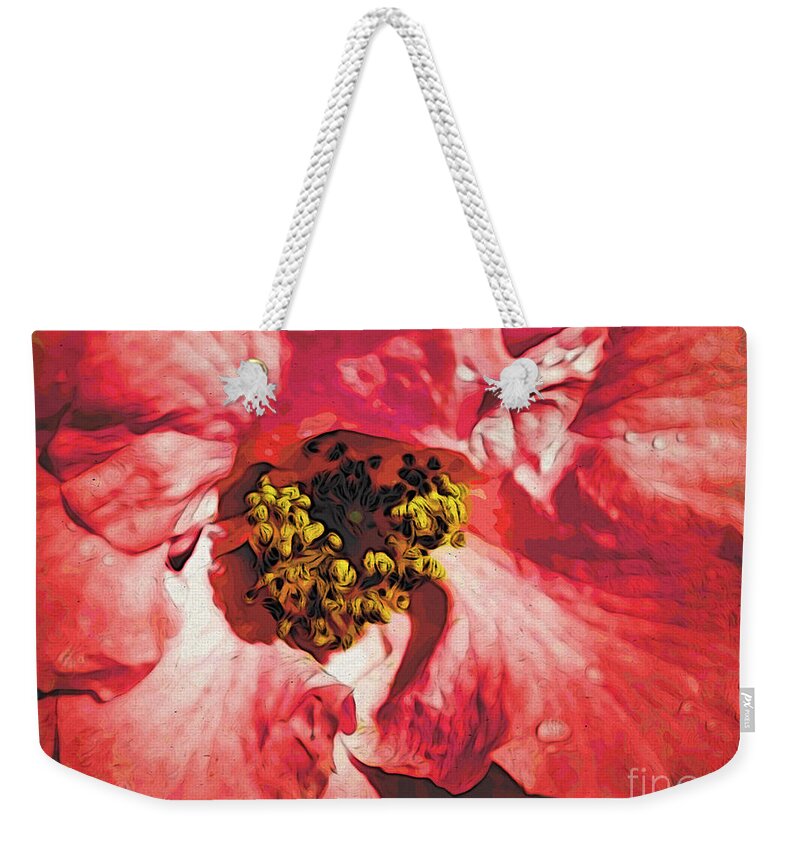 Flora Weekender Tote Bag featuring the photograph Morning Dew #1 by Jacklyn Duryea Fraizer