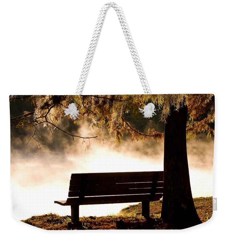 Alexander Springs Weekender Tote Bag featuring the photograph Morning Mist at the Spring #1 by Stefan Mazzola