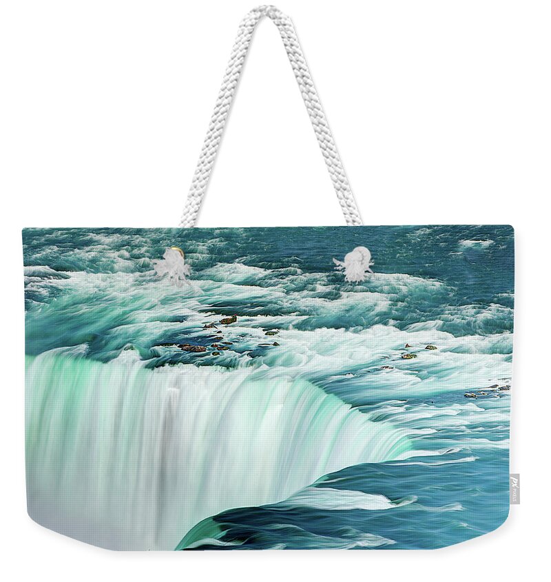 Scenics Weekender Tote Bag featuring the photograph Niagara Falls #1 by Tony Shi Photography