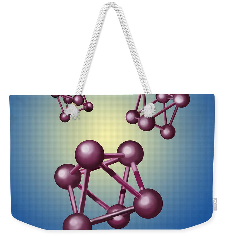 Artwork Weekender Tote Bag featuring the photograph Octahedral Model #1 by Spencer Sutton