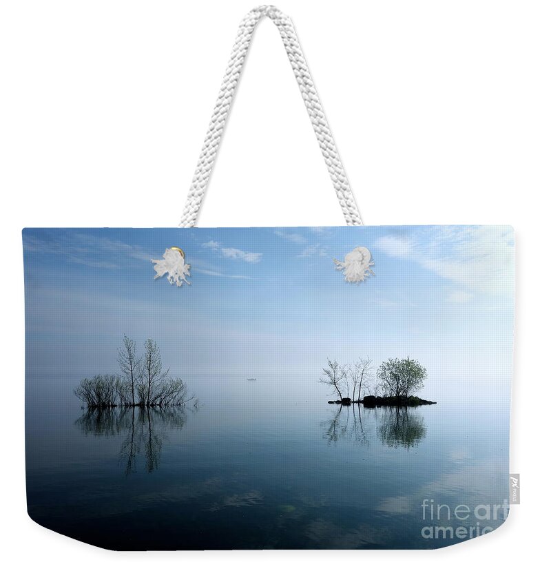 Fishing Weekender Tote Bag featuring the photograph On The Horizon #2 by Jacqueline Athmann