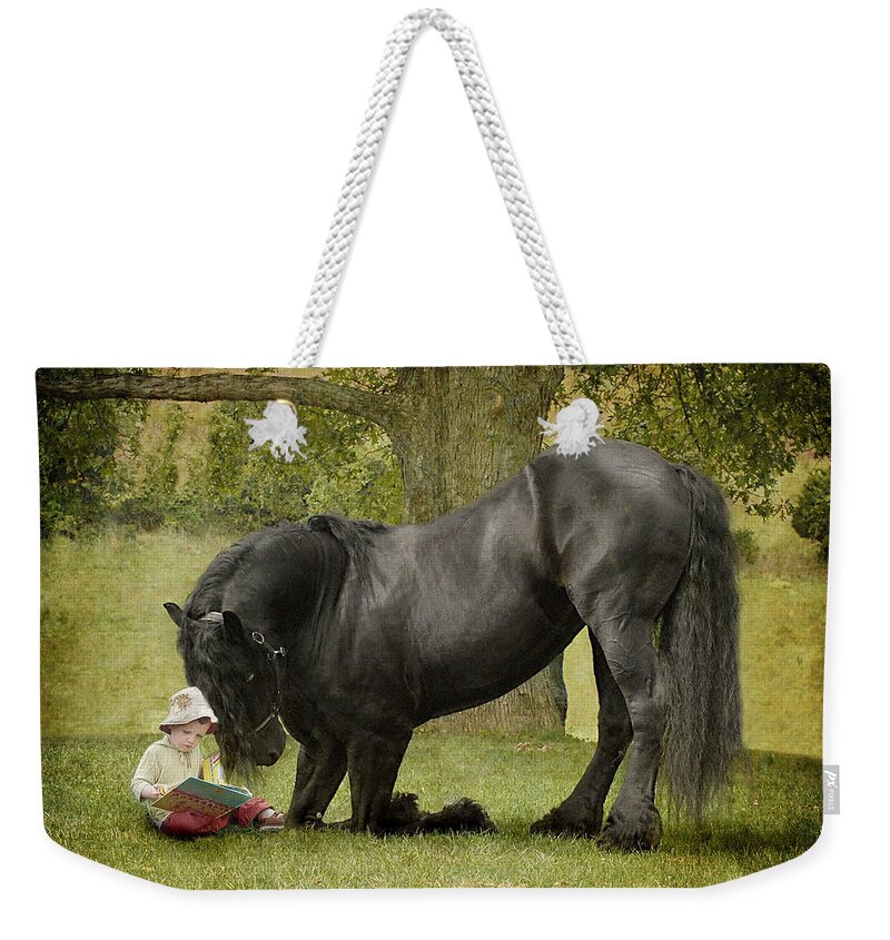 Friesian Weekender Tote Bag featuring the photograph Once Upon A Time by Fran J Scott
